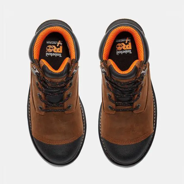 Alt view image 4 of 7 - Timberland PRO Men's Boondock 6" Composite Toe Waterproof Work Boot, Brown,Size M 9