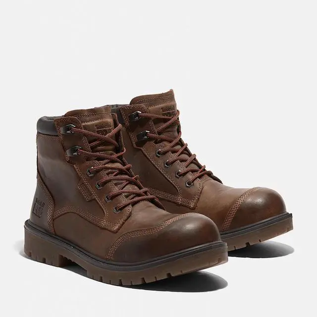 Alt view image 3 of 7 - Timberland PRO Whitman 6-Inch Comp Toe Work Boot - Brown Cooper, Size Option M 13