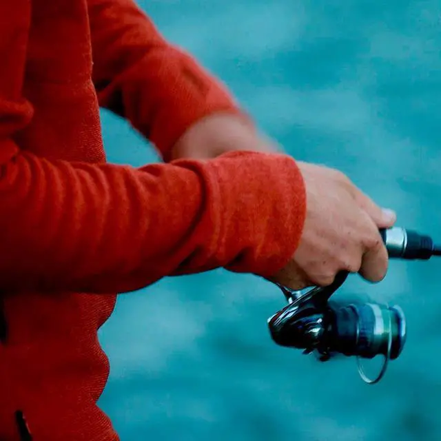 Alt view image 7 of 7 - Timberland Pro Men's Irvine 1/4 Zip Waffle Fleece Jacket, Cinnabar, Size Large