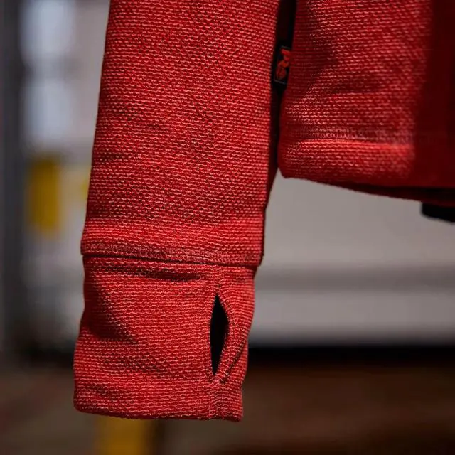 Alt view image 4 of 7 - Timberland Pro Men's Irvine 1/4 Zip Waffle Fleece Jacket, Cinnabar, Size Large