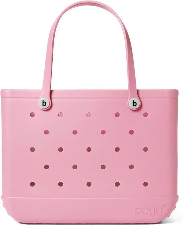 Main image of Bogg Bag Unisex Original Tote Bag, Blowing Pink Bubbles, Size Large