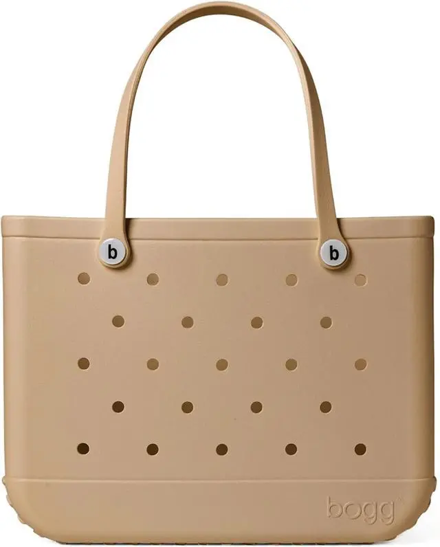 Main image of Bogg Bag Unisex Waterproof & Washable Original Tote Bag, Latte, Size Large