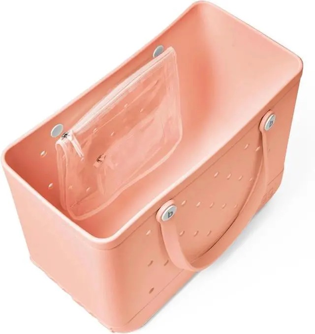Alt view image 3 of 6 - Bogg Bag Unisex Waterproof & Washable Original Tote Bag, Peach, Size Large