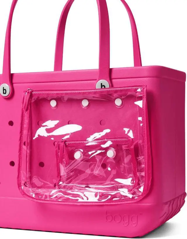 Alt view image 5 of 6 - Bogg Bag Unisex Waterproof & Washable Original Tote Bag, Haute Pink, Size Large