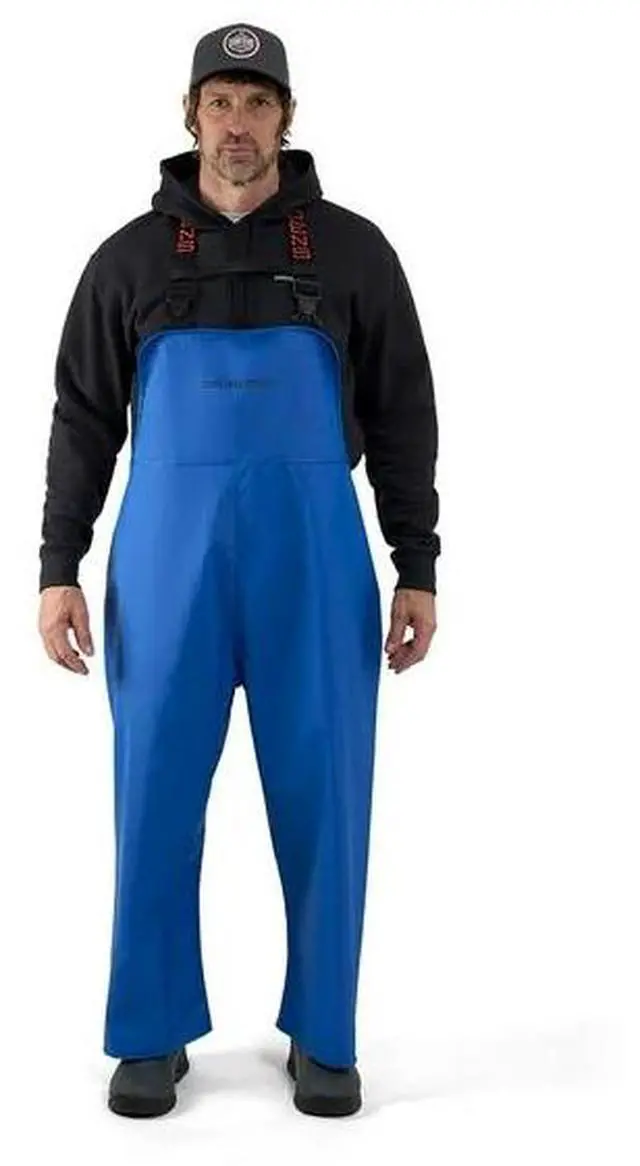 Alt view image 2 of 4 - Grundens Shoreman Bib Nylon Waterproof Fabric, White, Size Large