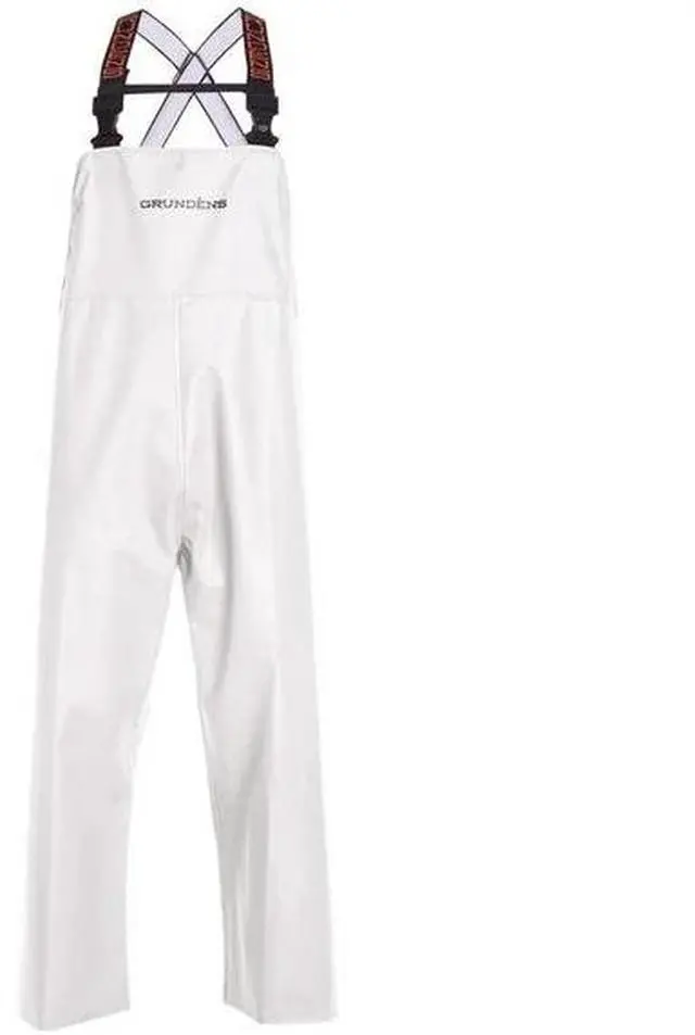 Main image of Grundens Shoreman Bib Nylon Waterproof Fabric, White, Size Small