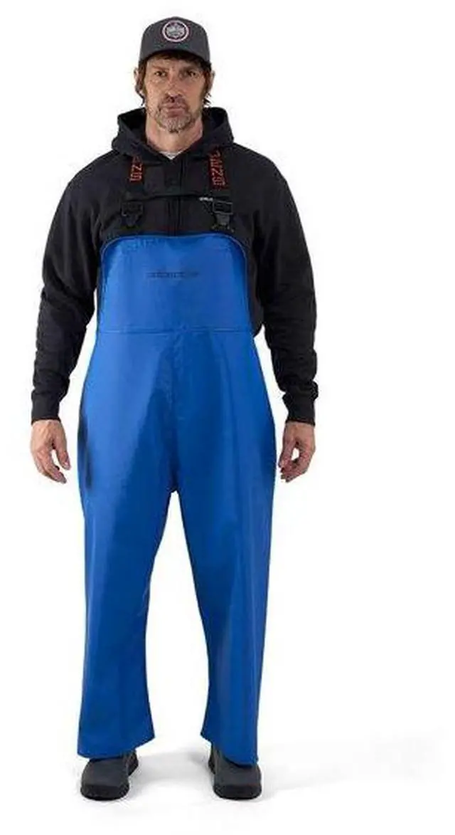 Alt view image 2 of 4 - Grundens Shoreman Bib Nylon Waterproof Fabric, White, Size Small