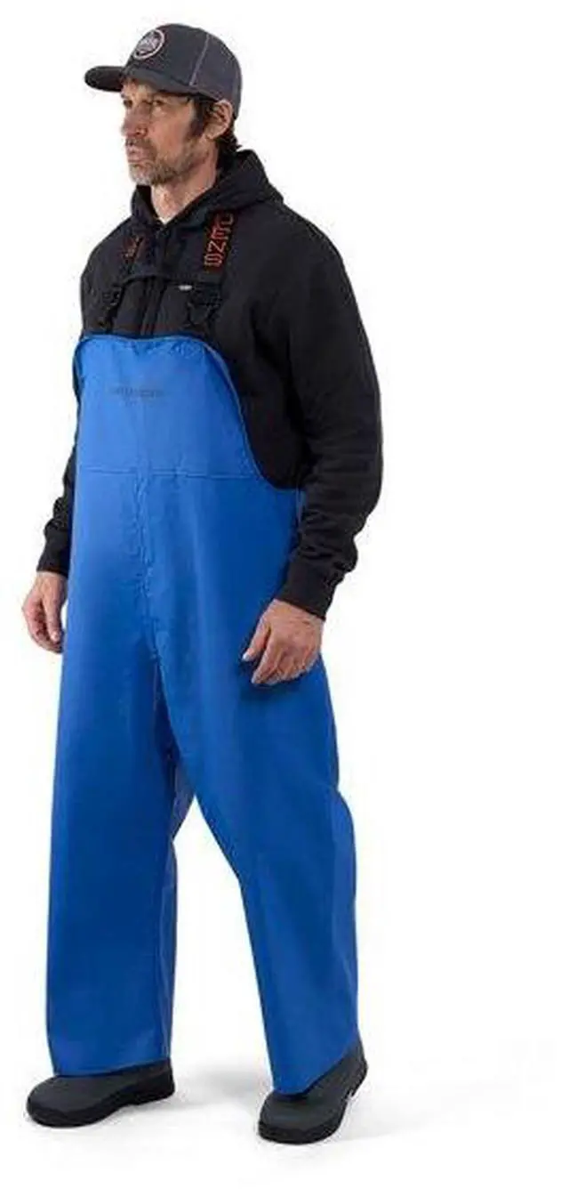 Alt view image 3 of 4 - Grundens Shoreman Bib Nylon Waterproof Fabric, White, Size Small