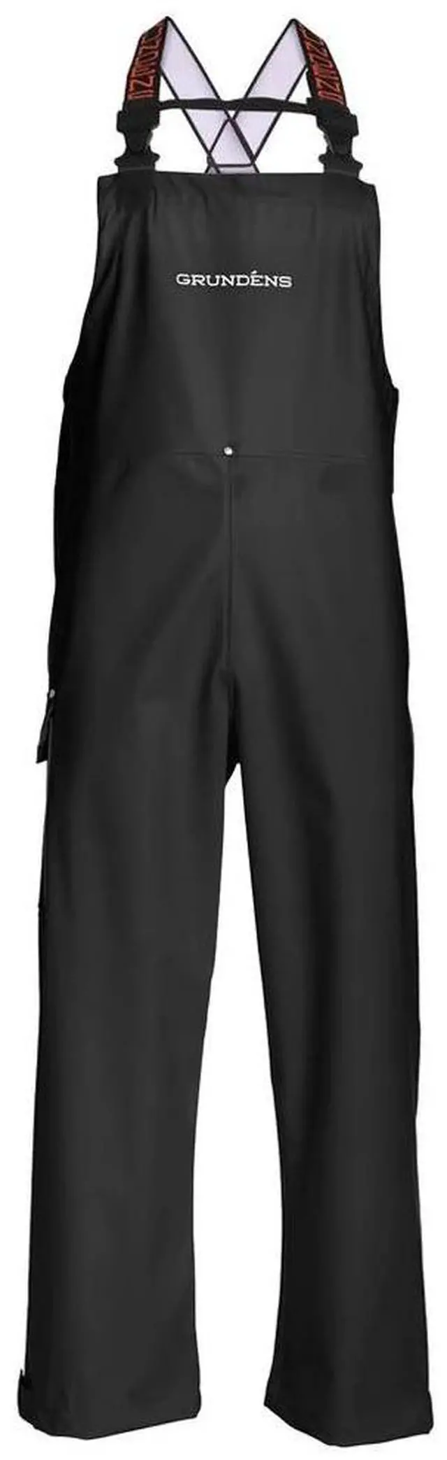 Main image of Grundens Neptune Bib Pants Nylon Waterproof Fabric, Black, Size 14