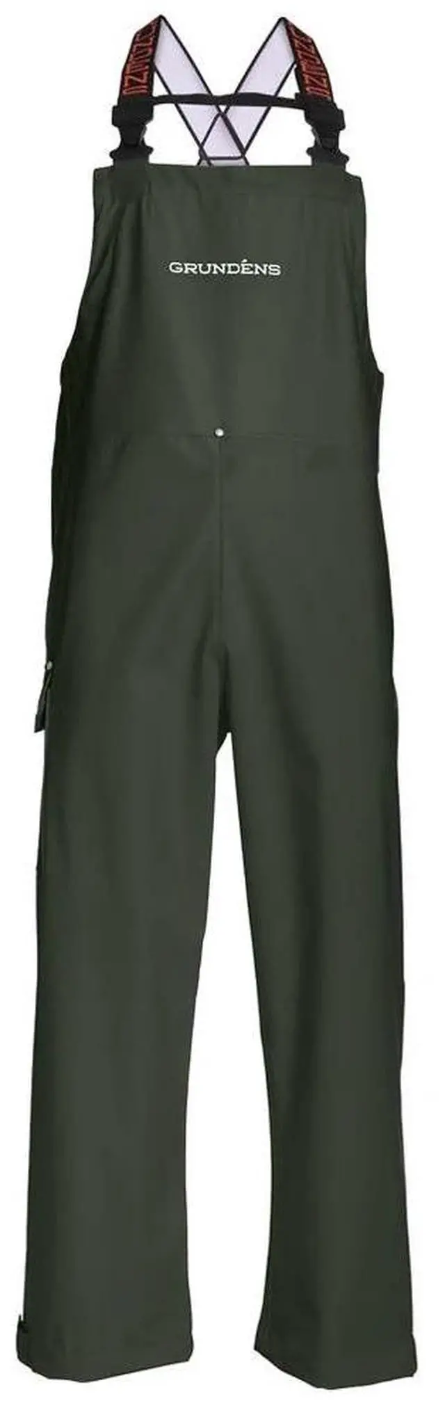 Main image of Grundens Neptune Bib Nylon Waterproof Fabric, Green, Size Medium