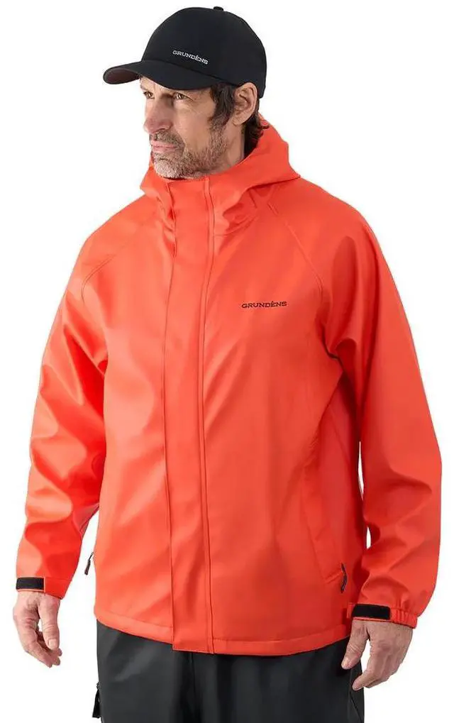 Alt view image 4 of 6 - Grundens Men's Neptune Waterproof Fishing Jacket, Black, Size Medium