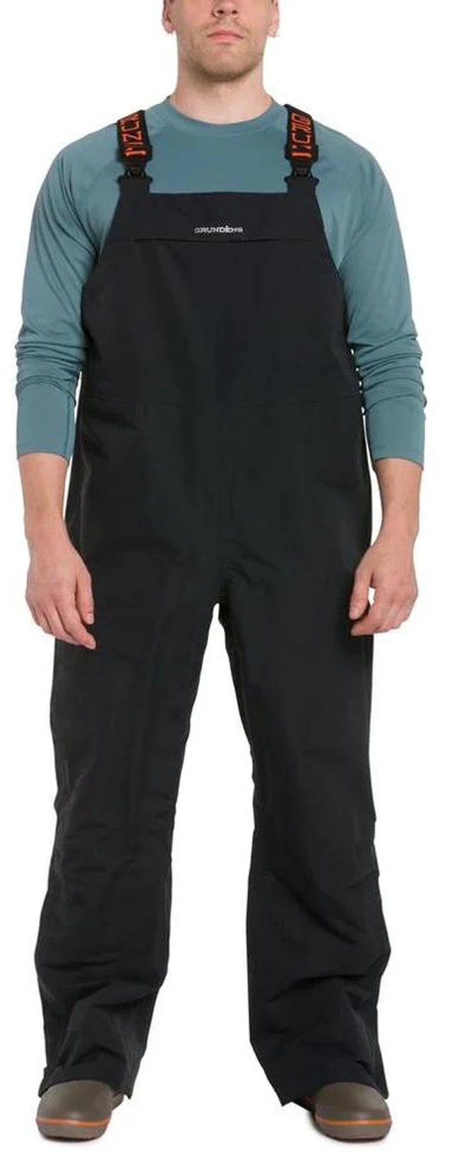 Alt view image 4 of 4 - Grundens Full Share Bib Waterproof Fishing Jacket, Black, Size Medium