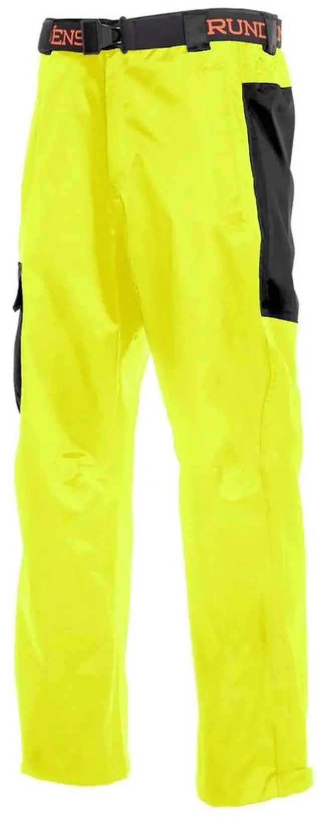 Alt view image 2 of 3 - Grundens Weather Watch Durable Water Resistant Pant , Hi-Vis Yellow, Size XLarge