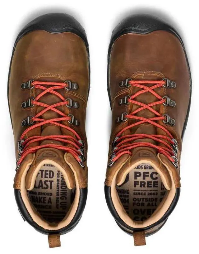 Alt view image 6 of 7 - Keen Men's Pyrenees Mid Height Waterproof Hiking Boots, Syrup, Size 10