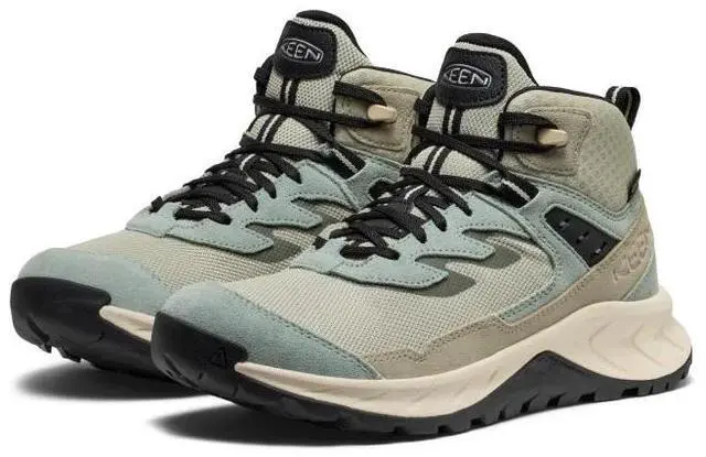 Alt view image 5 of 6 - Keen Women's Hightrail Mid Height Leather Waterproof Hiking Boots, Iceberg Green/Abbey Stone, Size 9.5