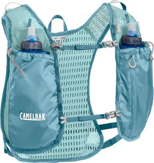 Alt view image 2 of 6 - CamelBak Women's Trail Run Hydration Vest 34oz, Adriatic Blue