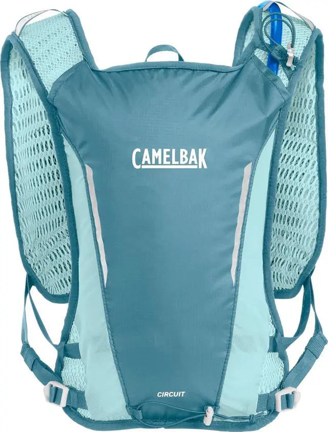 Alt view image 2 of 5 - CamelBak Women's Circuit Run Vest 50oz Hydration Bladder, Adriatic Blue