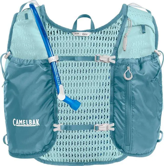Alt view image 4 of 5 - CamelBak Women's Circuit Run Vest 50oz Hydration Bladder, Adriatic Blue