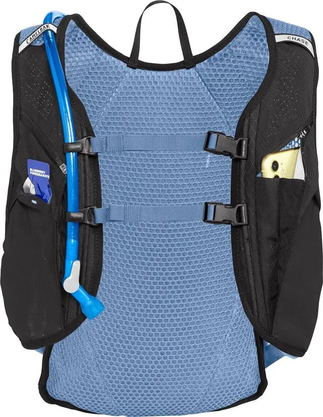 Alt view image 2 of 7 - CamelBak Women's Chase Adventure 8 Hydration Vest 70oz, Black/Iris