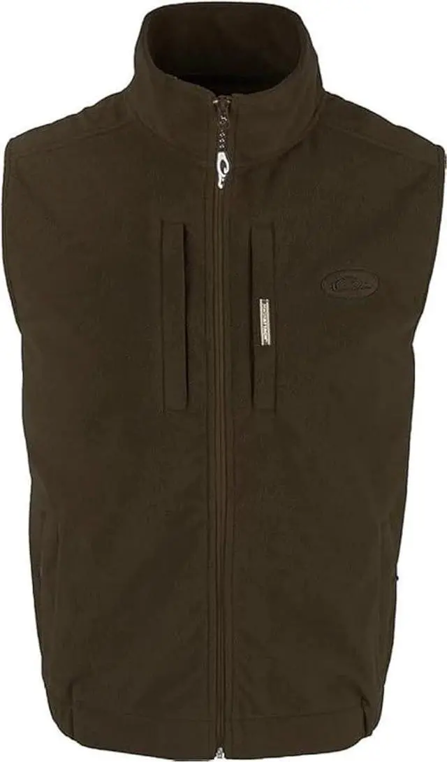 Main image of Drake Waterfowl men's MST Windproof Layering Vest, Dark Earth, Large