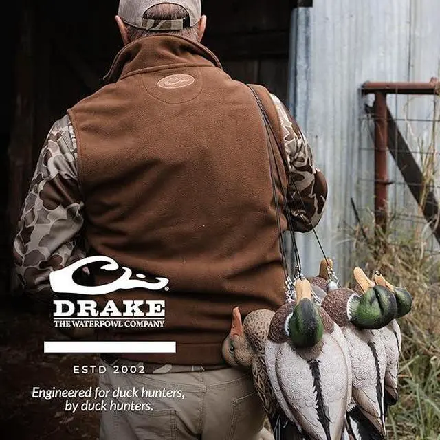 Alt view image 5 of 5 - Drake Waterfowl men's MST Windproof Layering Vest, Tobacco, Large