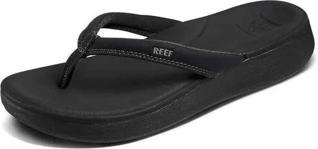 Main image of Reef Women's Cushion Cloud Synthetic straps Shoes, Black, Size 9