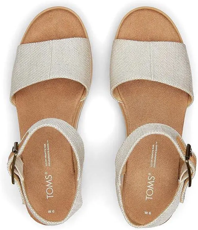 Alt view image 2 of 7 - Toms Women's Diana ankle strap with adjustable buckle Sandal, Natural, Size 5.5