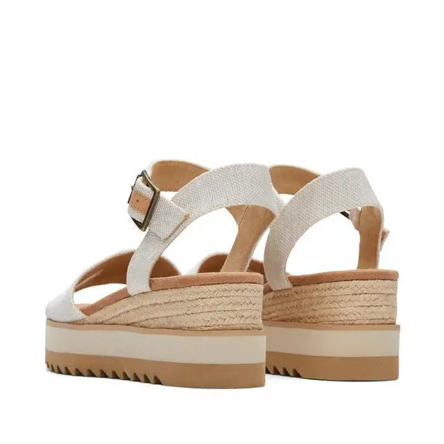 Alt view image 5 of 7 - Toms Women's Diana ankle strap with adjustable buckle Sandal, Natural, Size 5.5