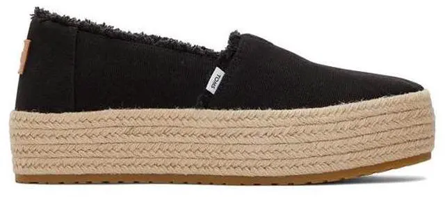 Alt view image 2 of 7 - Toms Women's Valencia Platform Espadrille Sneakers Loafer Flat, Black, Size 7.5
