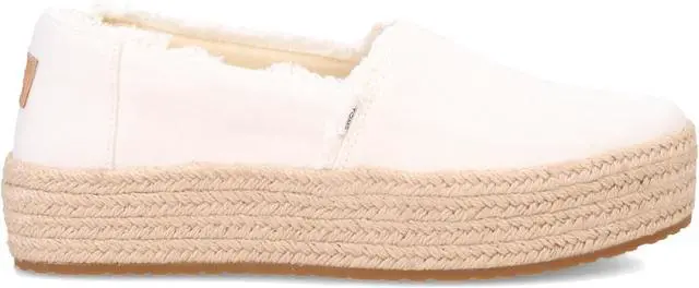 Alt view image 2 of 4 - Toms Women's Valencia Platform Espadrille Sneakers Loafer Flat, White, Size 9
