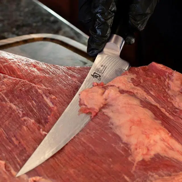 Alt view image 5 of 6 - Shun Classic 6" Boning & Fillet Knife with D-Shaped Ebony Pakkawood Handle
