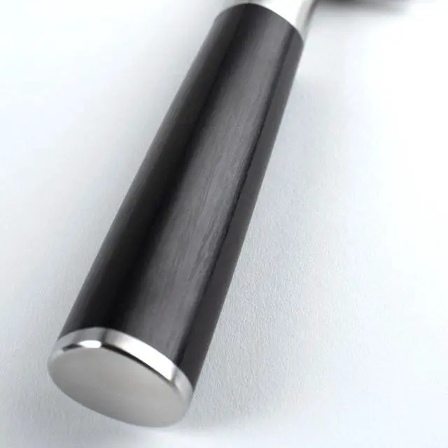 Alt view image 6 of 6 - Shun Classic 9" Hollow Ground Slicing Knife with D-Shaped Ebony Pakkawood Handle