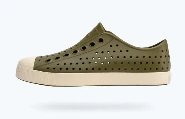 Alt view image 3 of 4 - Native Kids Jefferson Regatta Shoes, Rookie Green/Shell White, Size C10