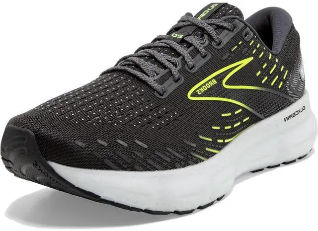 Alt view image 2 of 7 - Brooks Men's Glycerin 20 Neutral Running Shoes, Ebony/White/Nightlife, Size 12