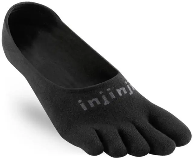 Alt view image 2 of 4 - Injinji Men's Sport Lightweight Hidden Coolmax Toesocks, Black, Medium