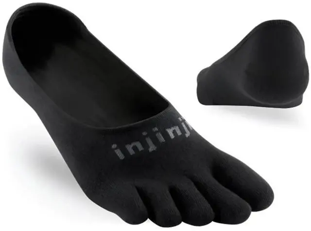 Main image of Injinji Men's Sport Lightweight Hidden Coolmax Toesocks, Black, Medium
