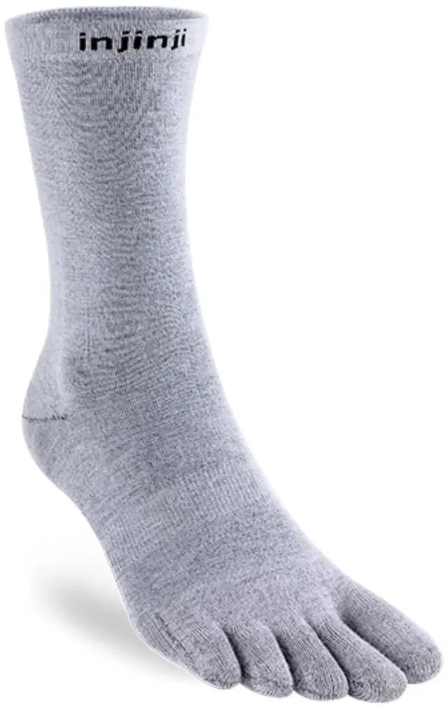 Alt view image 2 of 4 - Injinji Unisex Liner Coolmax Crew Comfortable Toesocks, Gray, XLarge