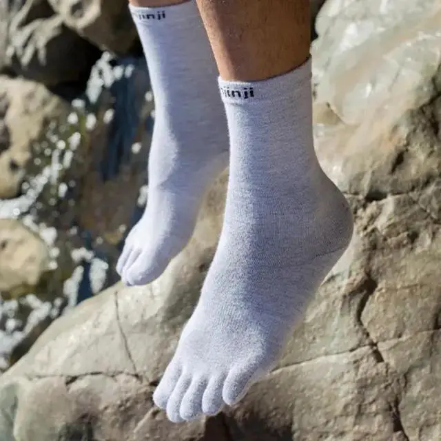 Alt view image 3 of 4 - Injinji Unisex Liner Coolmax Crew Comfortable Toesocks, Gray, XLarge