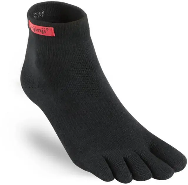 Alt view image 2 of 6 - Injinji Unisex Sport Original Weight MiniCrew Toesocks, Black, Large