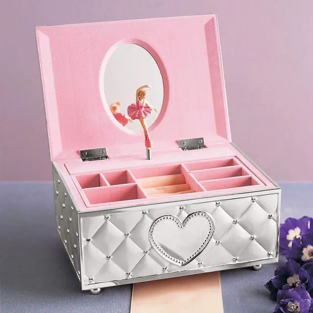 Alt view image 2 of 5 - Lenox 6205231 Childhood Memories Musical Ballerina Jewelry Box, Metallic