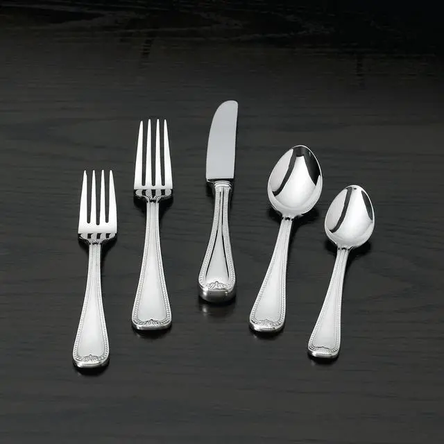 Alt view image 5 of 6 - Lenox Vintage Jewel Stainless Steel 20Pcs Flatware Set, Service For 4, Metallic