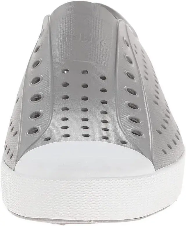 Alt view image 2 of 3 - Native Jefferson Unisex Waterproof Slip-On Regular Shoes, Pigeon Grey/Shell White, Size 11 Men