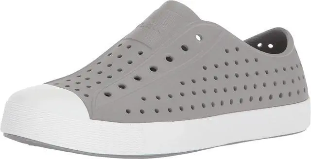 Main image of Native Kids Jefferson Waterproof Slip-On Regular Sneakers, Pigeon Grey/Shell White, Size J6