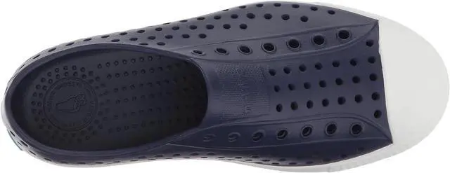 Alt view image 2 of 3 - Native Kids Jefferson Waterproof Shoes, Regatta Blue/Shell White, Size J5