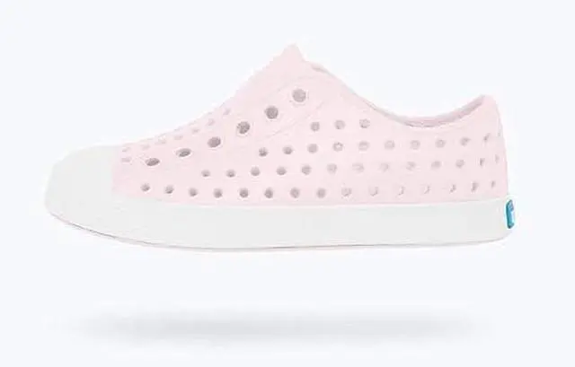 Alt view image 3 of 4 - Native 15100100 Jefferson Youth Waterproof Slip-On Sneakers, Milk Pink/Shell White, C13 M US