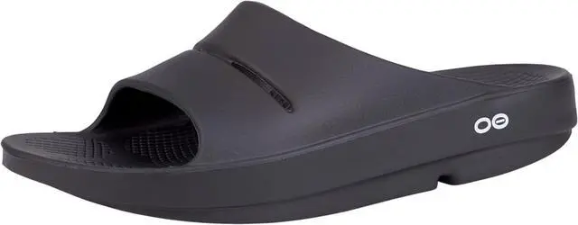 Main image of OOFOS OOahh Recovery Slide, Womens and Mens, Size M10/W12, Black