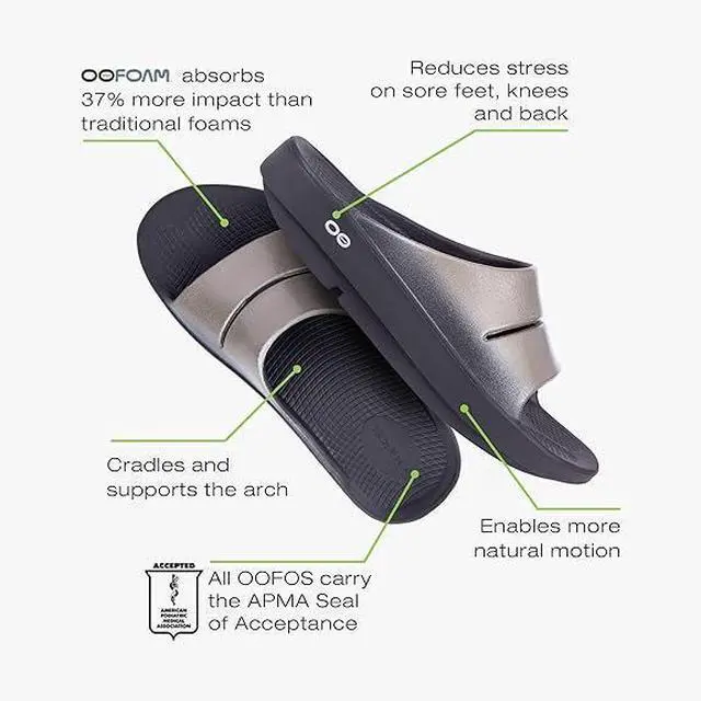 Alt view image 4 of 6 - OOFOS Women's Ooahh Luxe Slide Slipper, Latte, Size W10