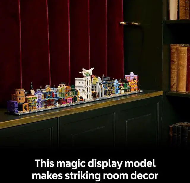 Alt view image 6 of 6 - LEGO Harry Potter Diagon Alley Wizarding Shops Building Set for Adults