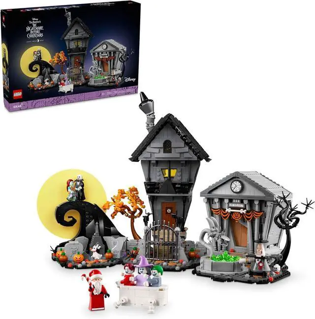 Main image of LEGO Disney Tim Burton's The Nightmare Before Christmas Decor Building Set for Adults