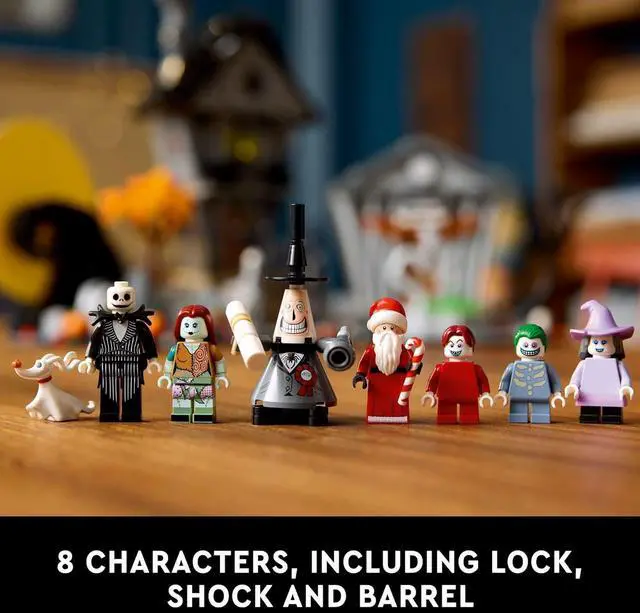 Alt view image 6 of 6 - LEGO Disney Tim Burton's The Nightmare Before Christmas Decor Building Set for Adults